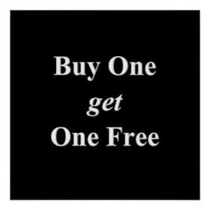 buy one get one free